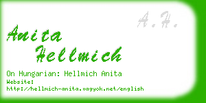 anita hellmich business card